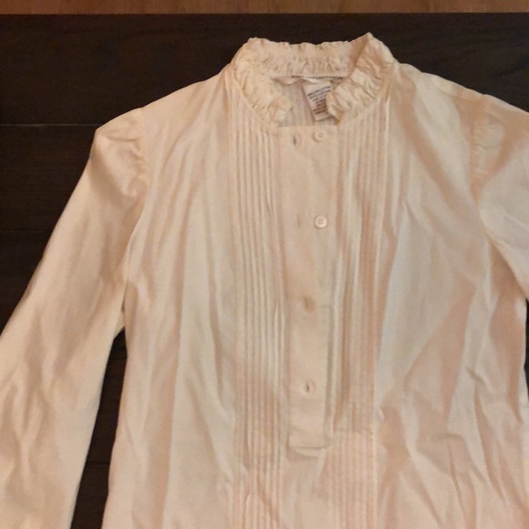 White long sleeve blouse. Size 0. - Picture 2 of 8